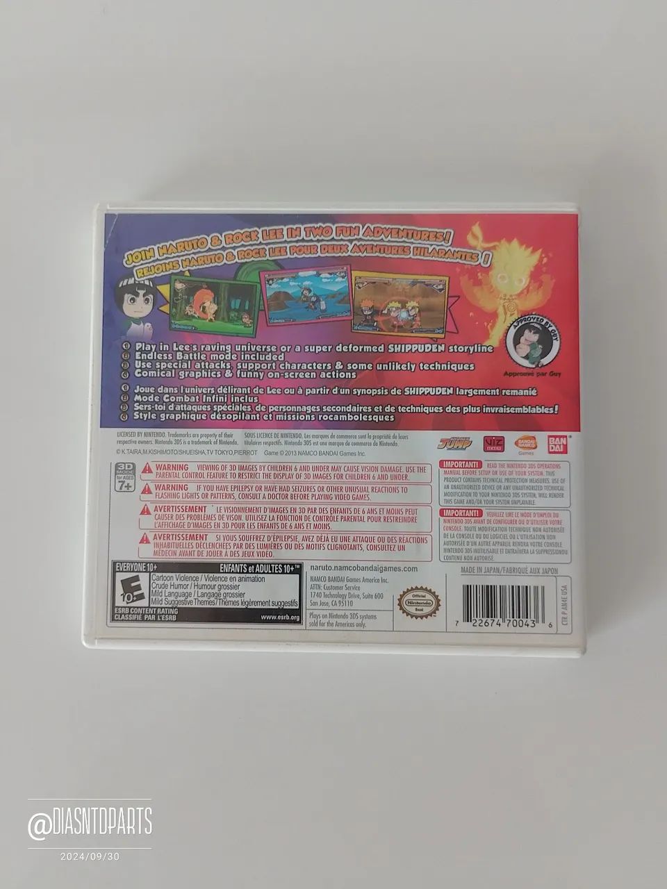 Naruto Powerful Shippuden Original - Jogo Nintendo 3Ds  - Foto 4