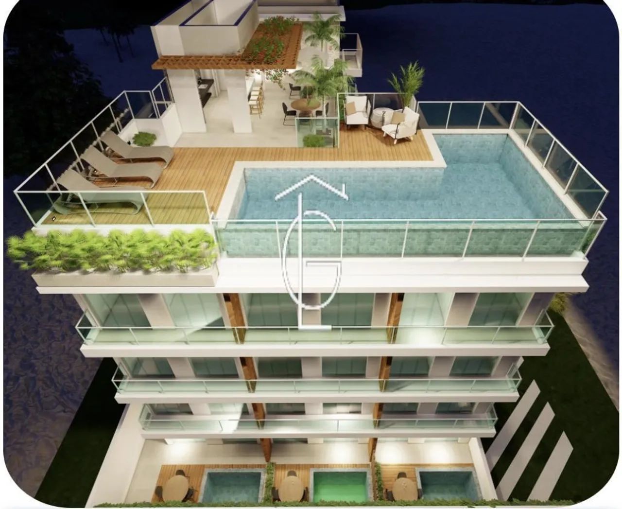 Apartamento moderno com piscina privativa em Tamandaré