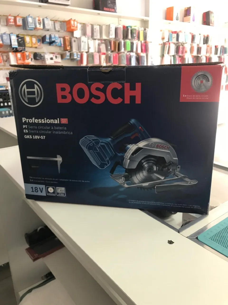 Serra Circular a Bateria Bosch GKS 18V-57