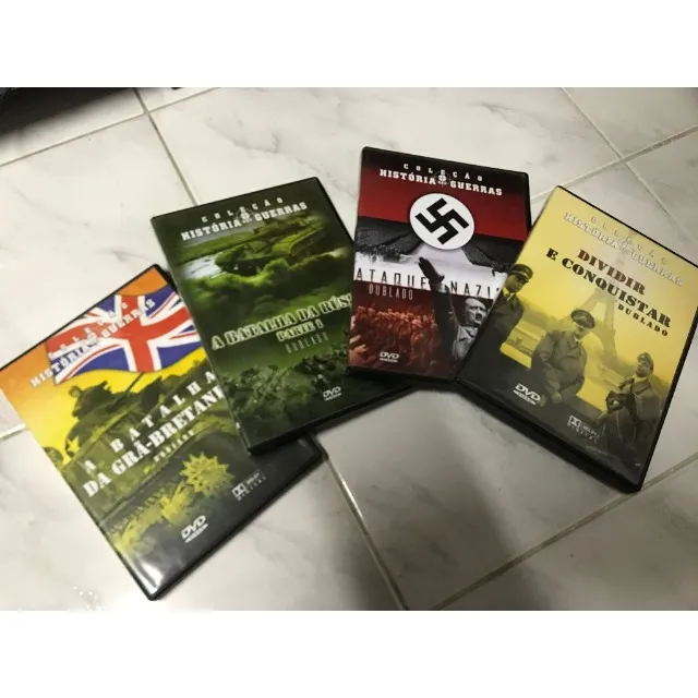 4 DVDs da Coleção História da Segunda Guerra Mundial