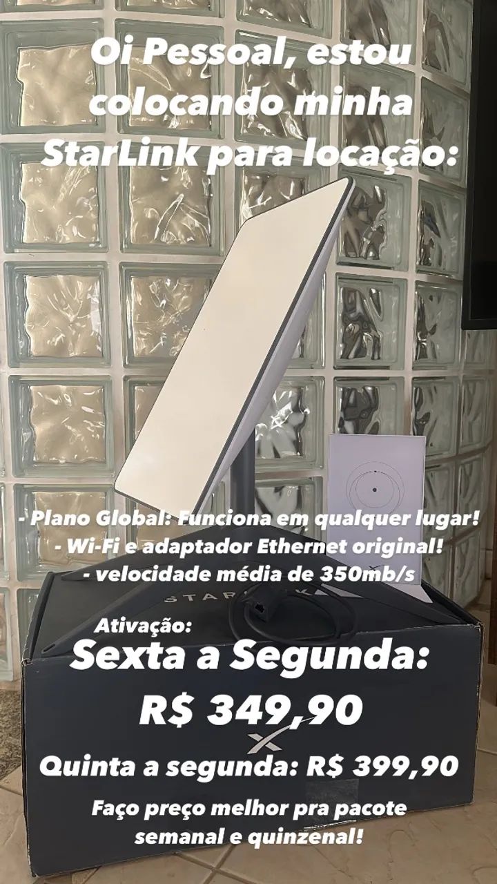 Venda e Aluguel Starlink