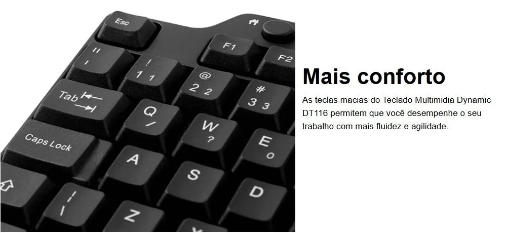 Teclado USB Multimidia Vinik Dynamic - Novo com Nota Fiscal e garantia  - Foto 2