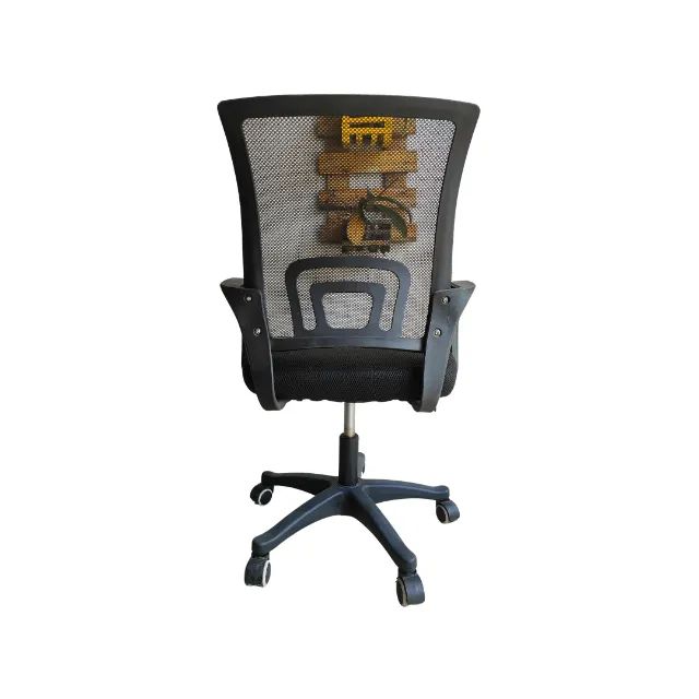 Cadeira giratória de escritório estofada com encosto e apoio de braços - Foto 3