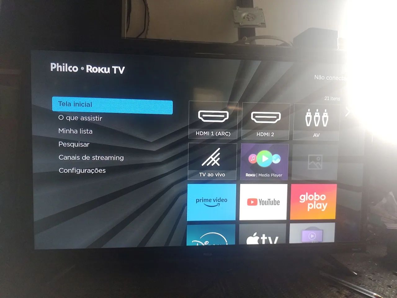 TV Philco Roku Smart 4K 32 polegadas top de linha R$ 900,00 - Foto 3