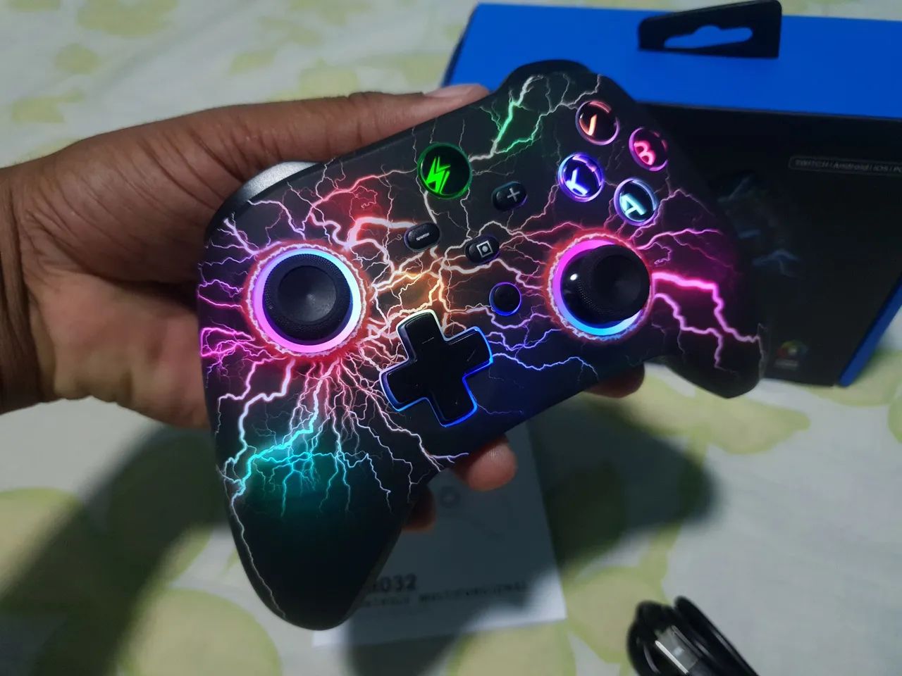Controle joystick sem fio bluetooth switch, ios, Android ou pc - Foto 4