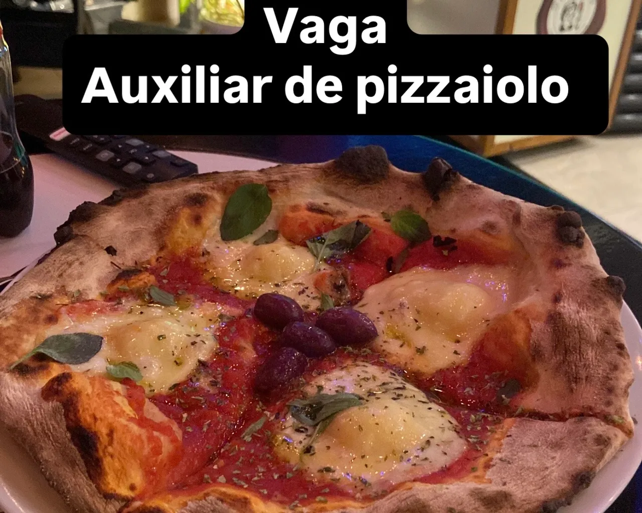Vaga de auxiliar de pizzaiolo
