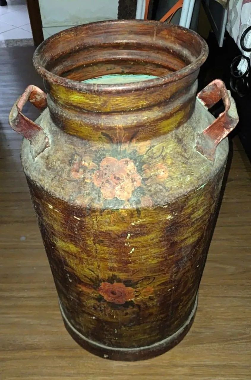 Leiteira de ferro antiga 50 litros