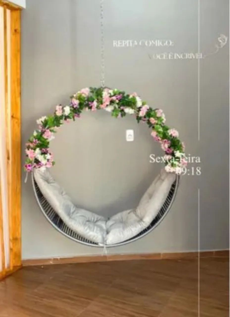 Cadeira Suspensa Decorativa sem as floresFlores