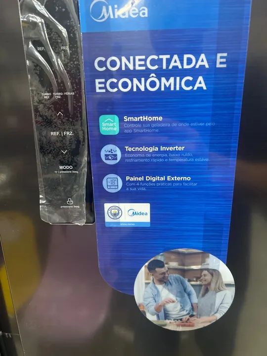 Refrigerador by side novo 511 l só 4200 - Foto 3