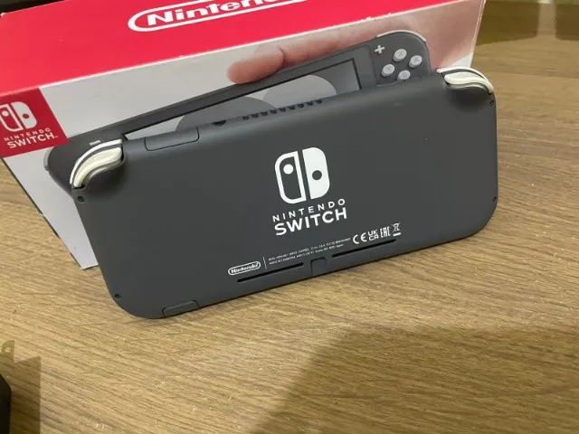 Nintendo Switch Lite Desbloqueado 64GB Cinza - Consoles de Vídeo