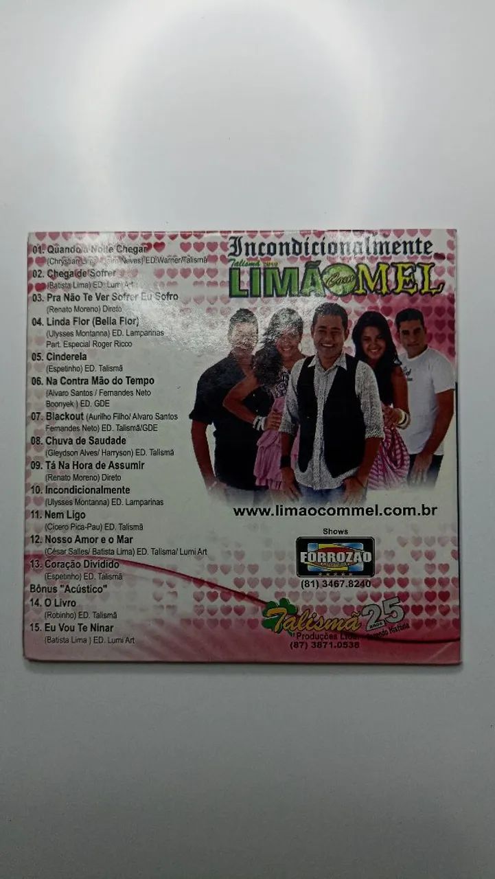 Cd banda Limão com Mel - incondicionalmente  - Foto 4