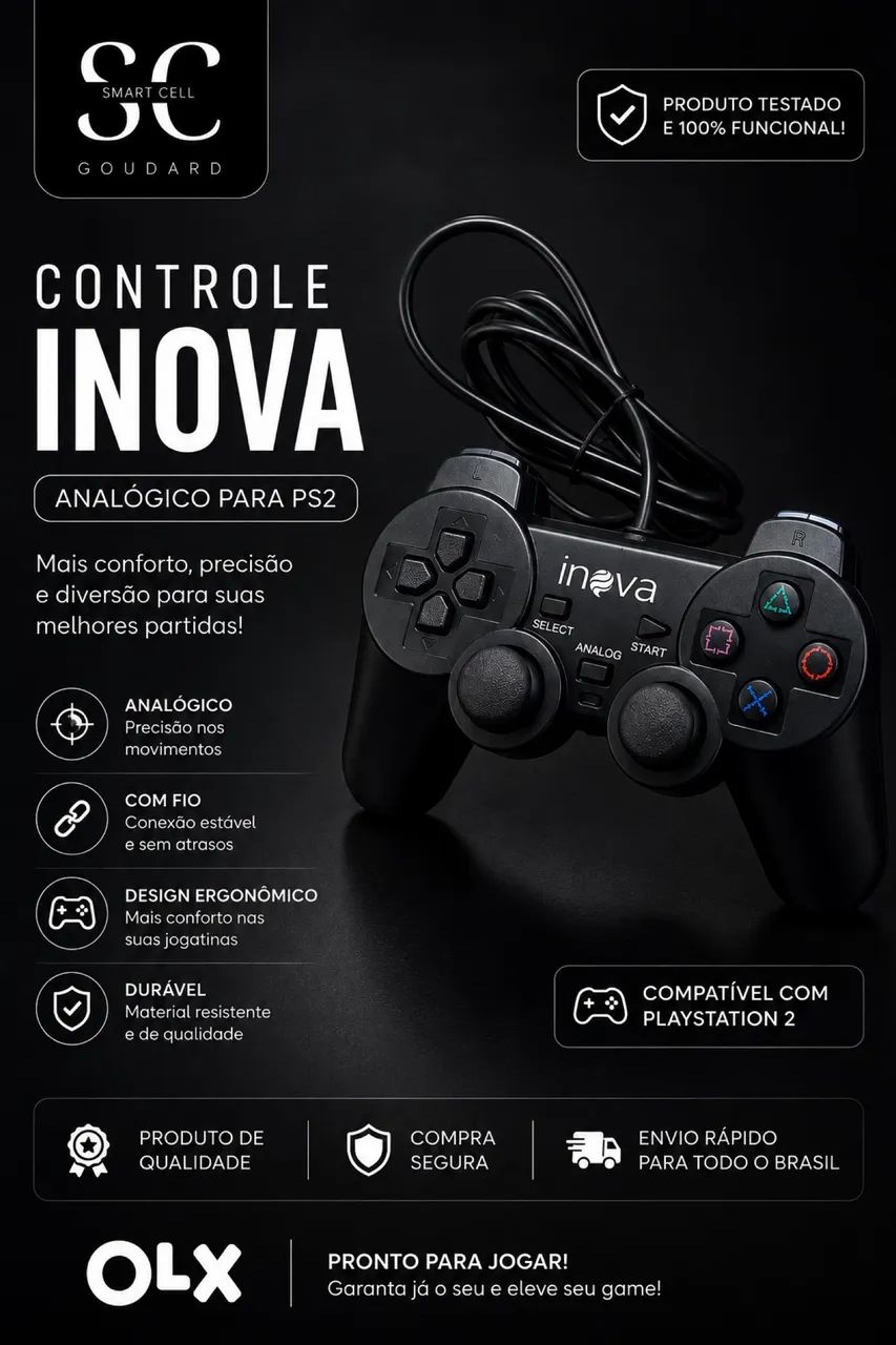 CONTROLE PARA PS2 - Foto 4