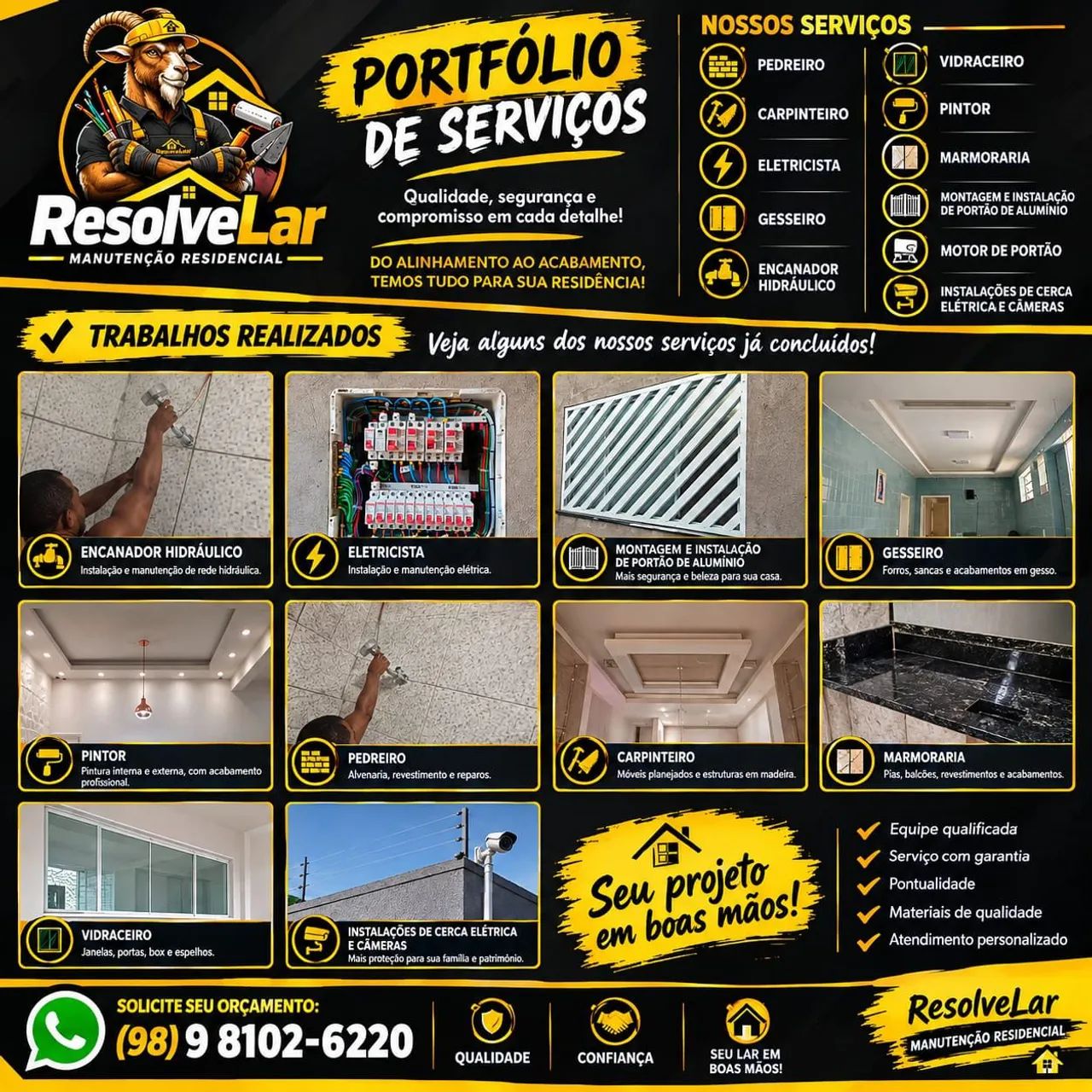 Serviço de obra com equipe completa 