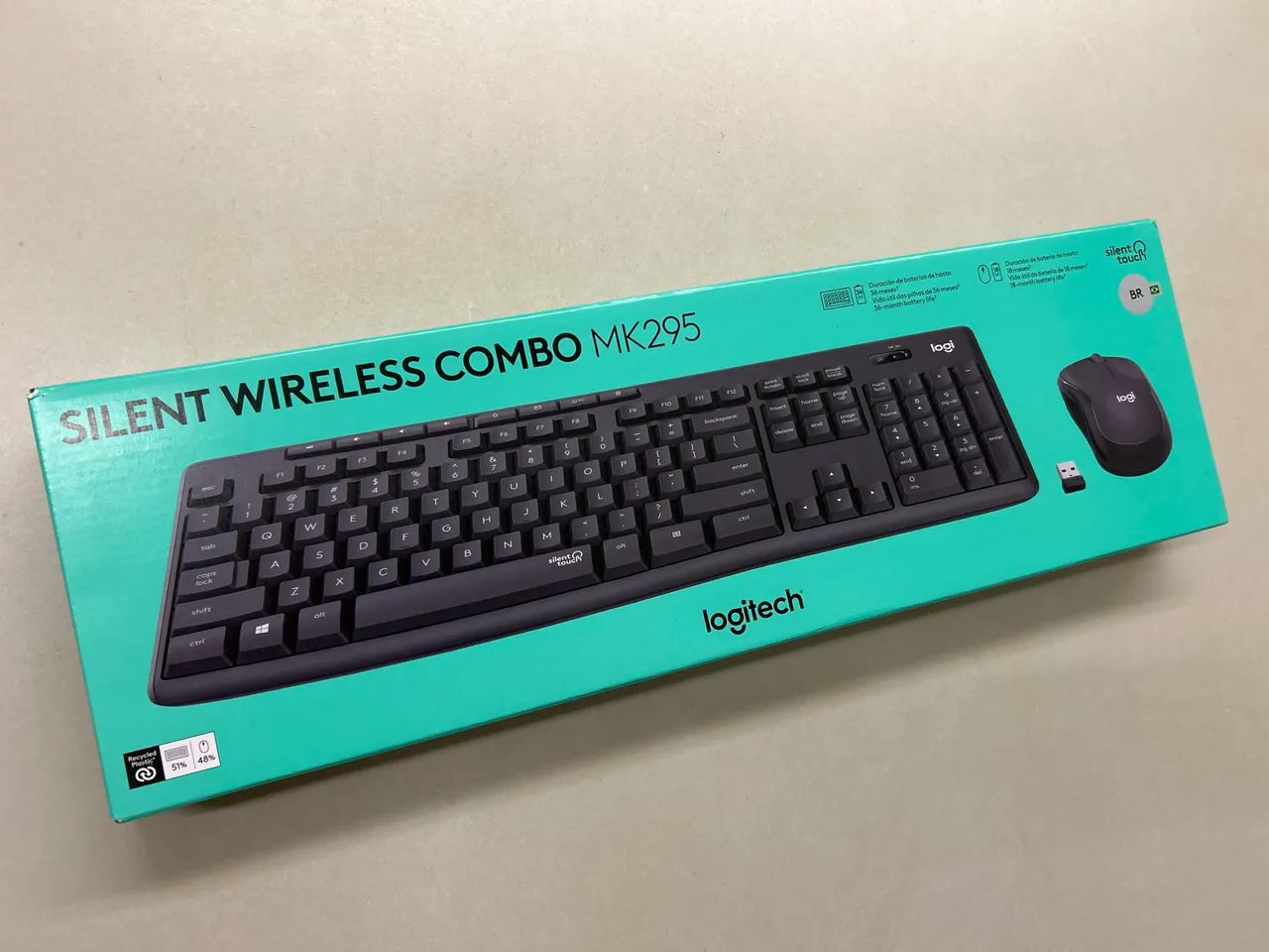 Combo Teclado e Mouse sem fio Logitech MK295