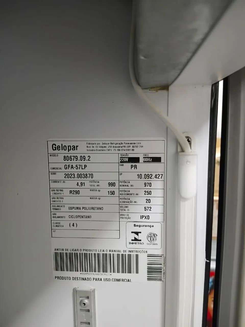Freezer Vertical Gelopar GFA-57LP 220v 572l Preto - Foto 3
