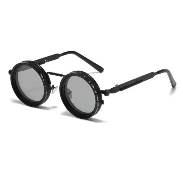 Óculos de Sol Retrô Punk com lentes polarizadas e escurecimento ajustável. - Foto 5