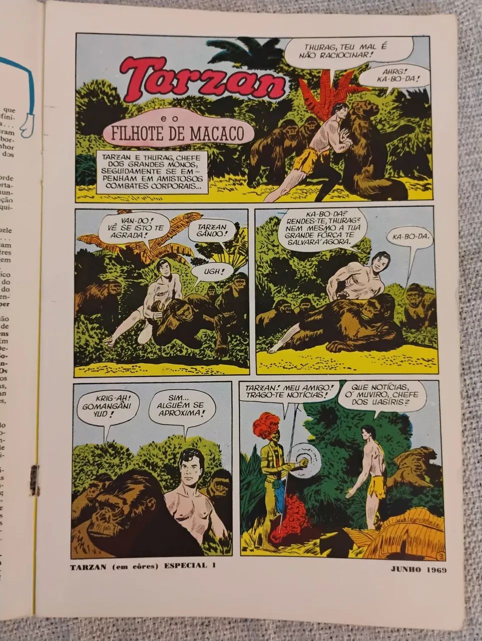 TARZAN EM CORES n°1 (06/1969) EBAL - Foto 2