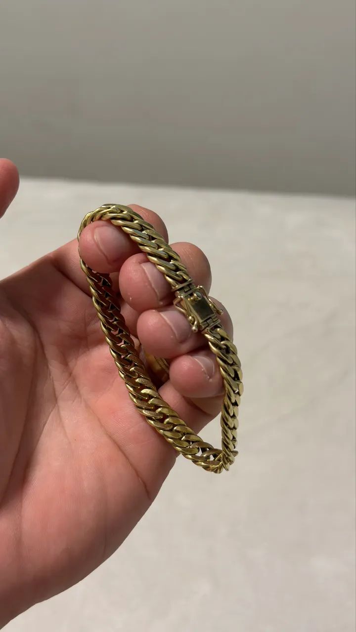 Pulseira ouro grumet 14.2G zerada! Muito nova  - Foto 4