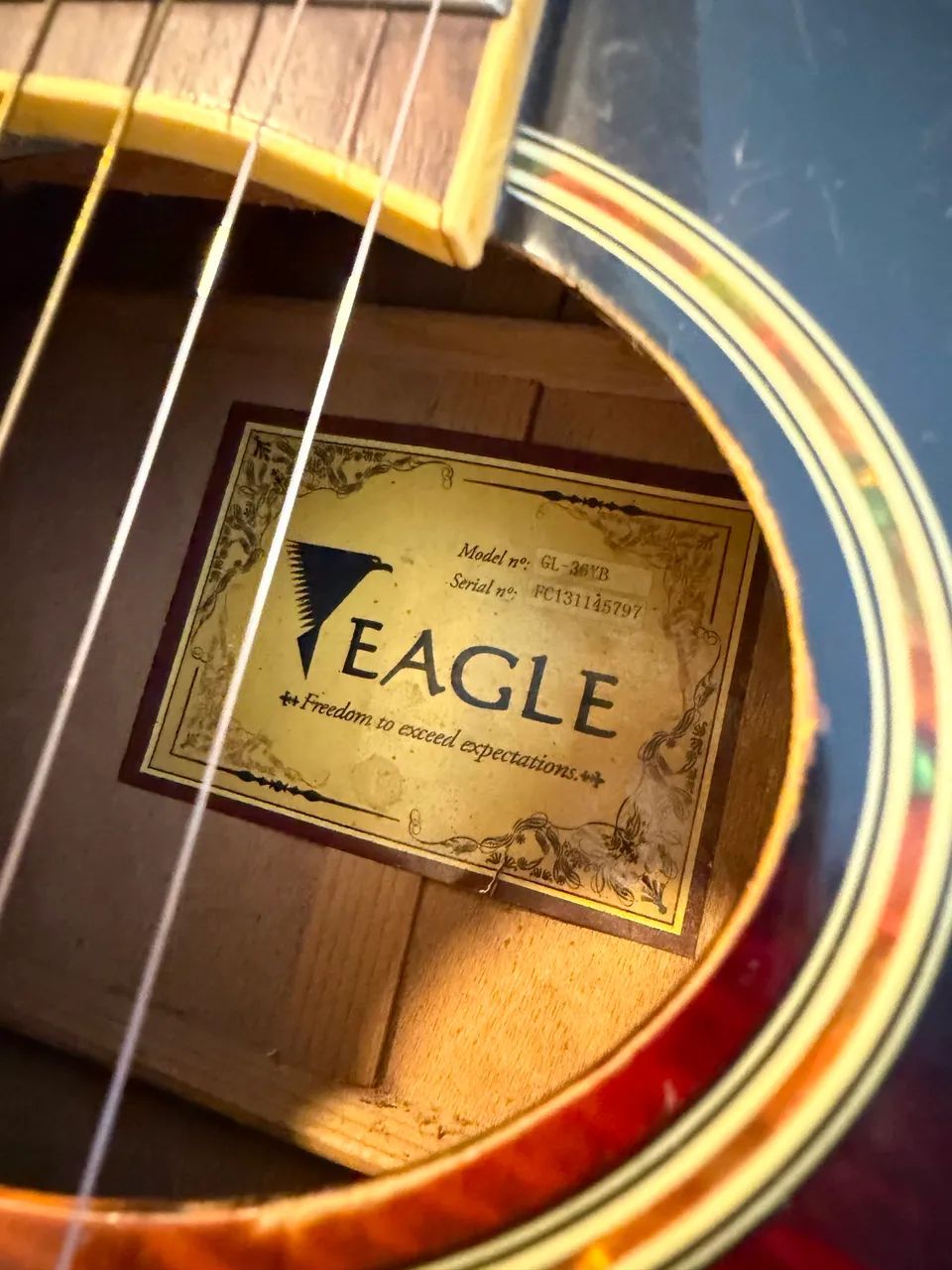 Violão Eagle GL-36VP Eletroacústico - Foto 5