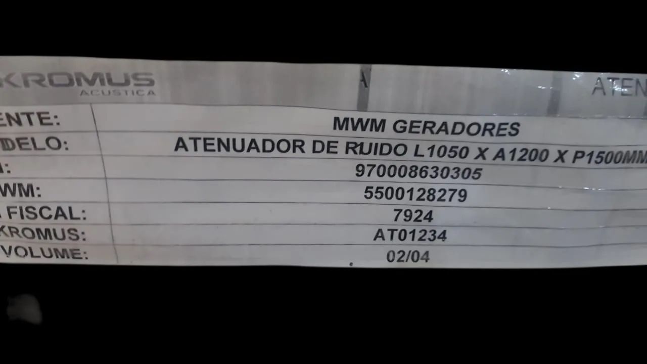 Atenuador de ruído 75db (MWM, CUMMINS, STEMAC) - Foto 2
