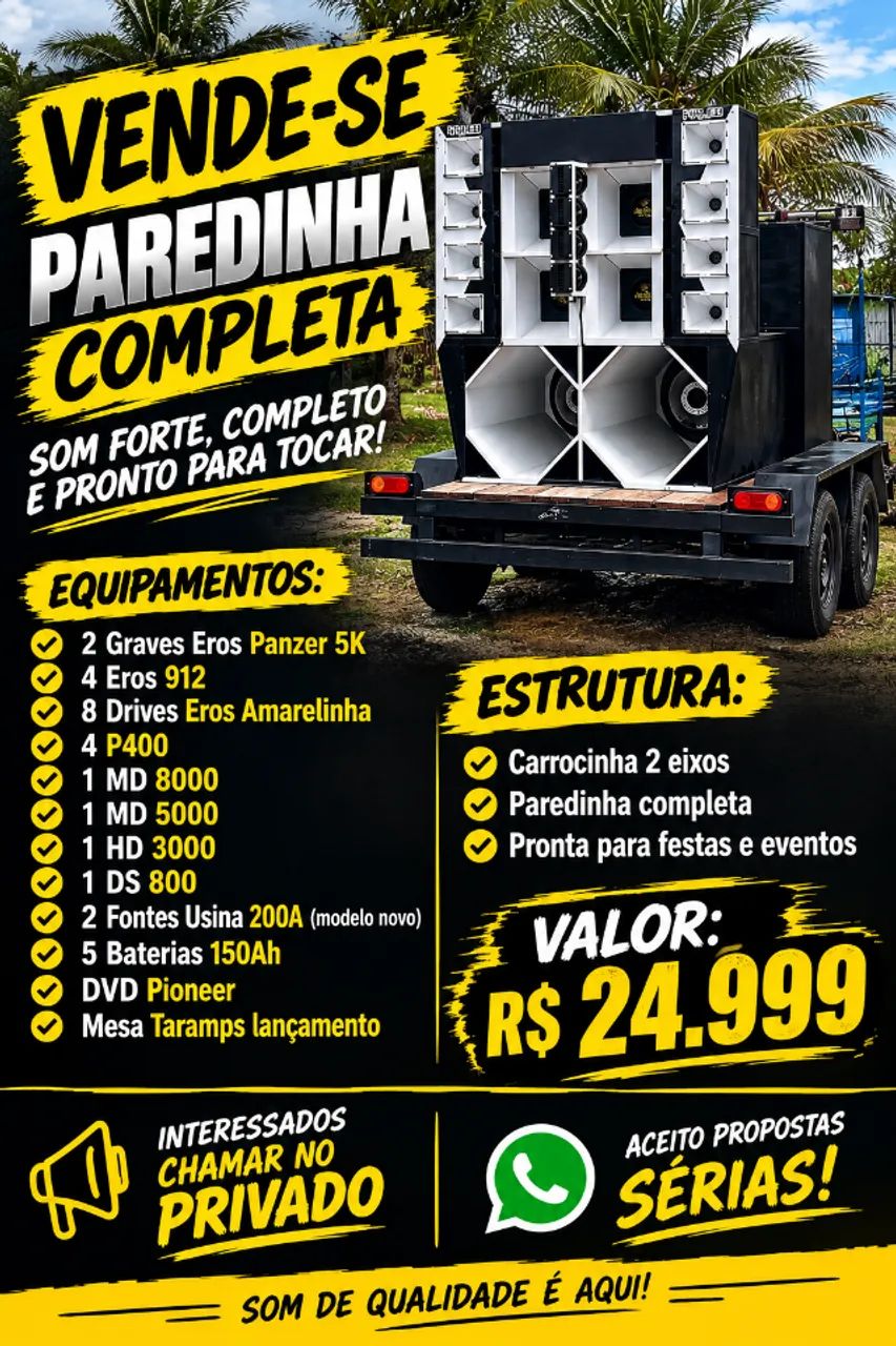 Paredinha recém montada estado de zero 