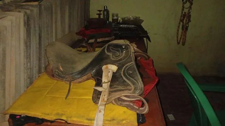 Vendo sela de vaquejada original de competição com cabeçada freio e baxeiro