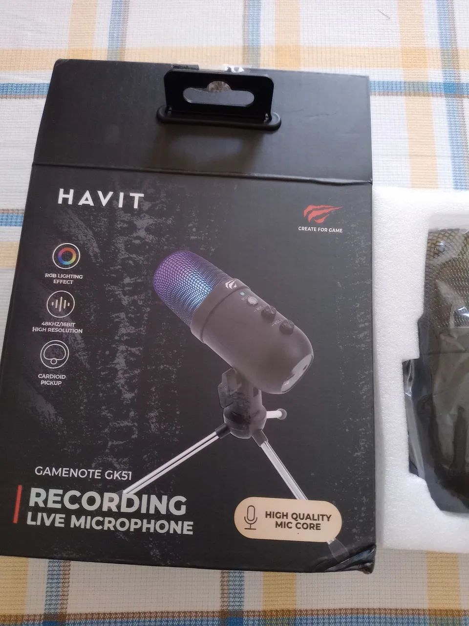 Microfone Condensador RGB Havit - Foto 2