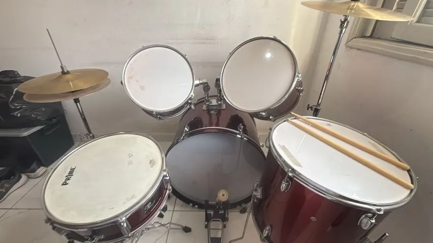 Bateria Planet Bless Completa + Pratos e Ferragens - Pronta para Tocar