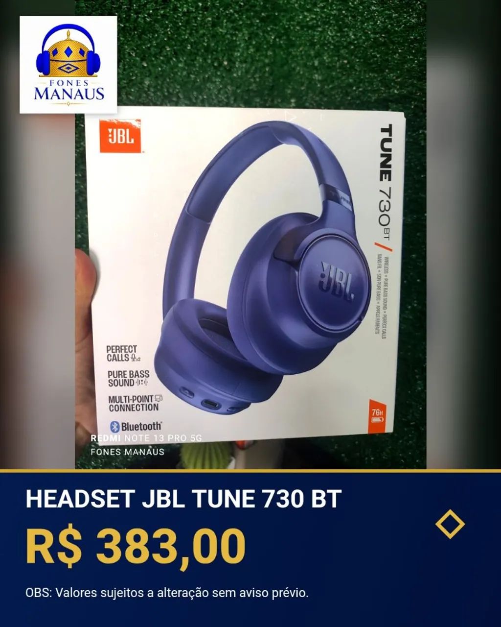 Headset JBL Tune 730BT bluetooth original  - Foto 3