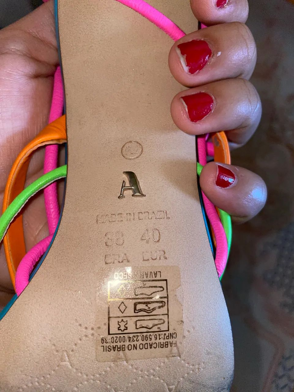 Sandália Arezzo Multicolorida ? Tamanho 38  - Foto 4