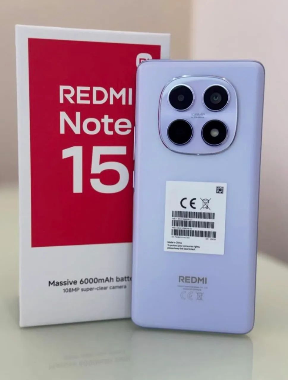 Lançamento Xiaomi - Note 15 - 4G ---- Lilás - Top -256Gb/8Ram