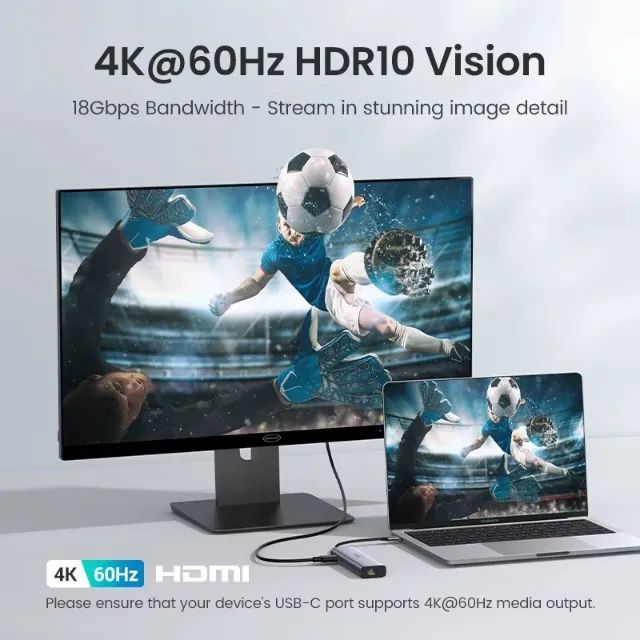 UGREEN HUB USB 7-em-1 Tipo-C - Foto 5