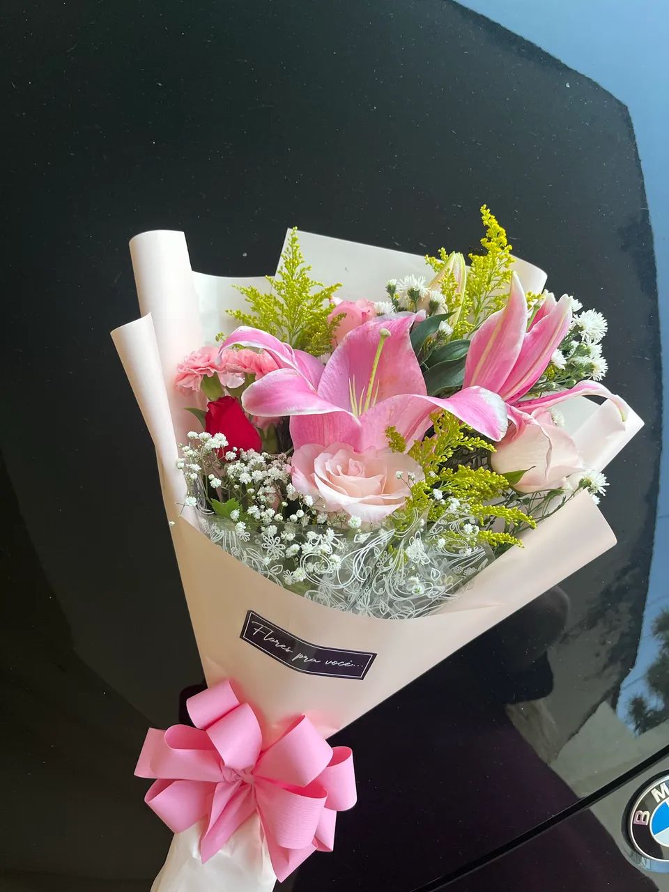 Buquê com lírio rosa - Foto 4