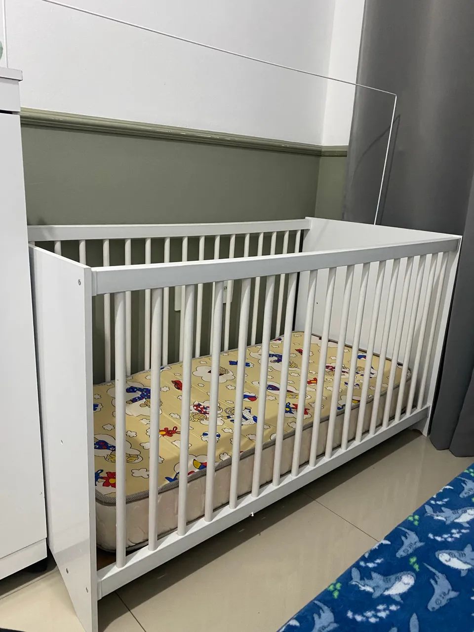 Berço infantil Seminovo com colchão  - Foto 3