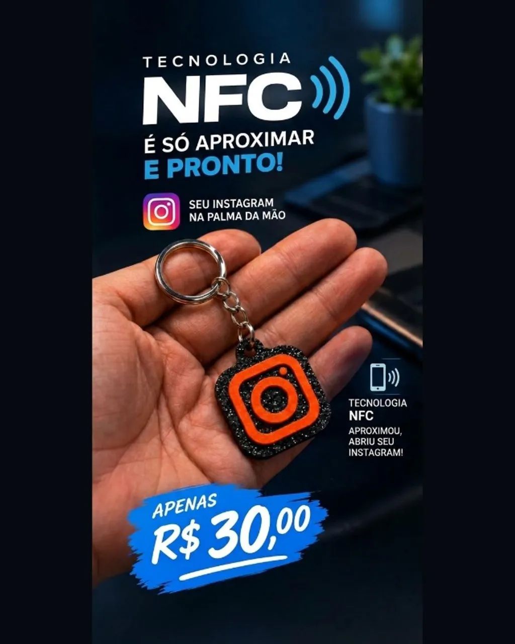 Chaveiro Inteligente NFC 