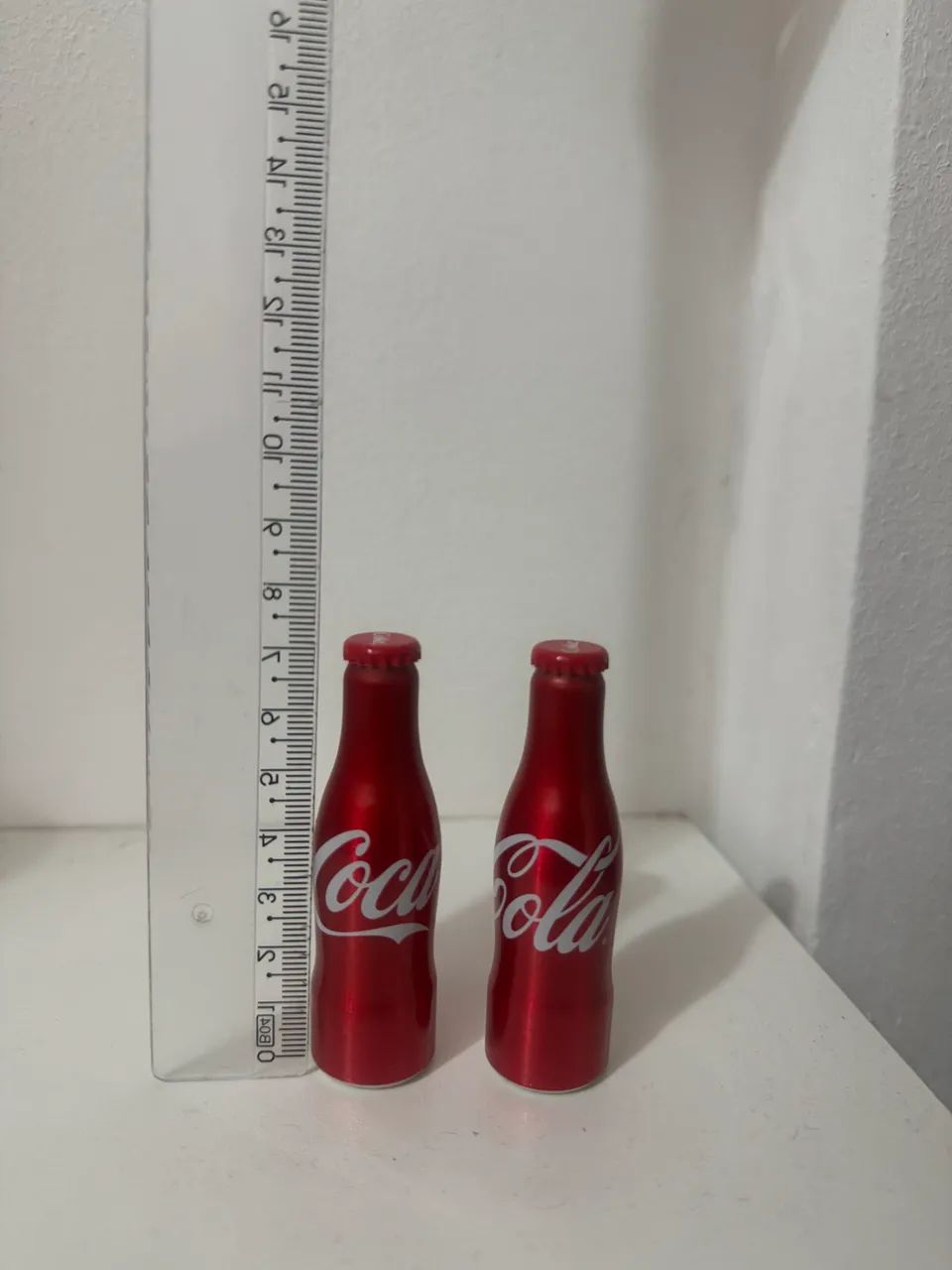 Lote 2 mini garrafinhas coca cola