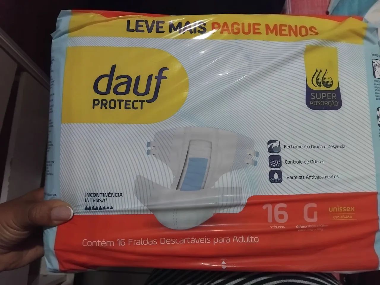 Fraldas geriatricas adulto 