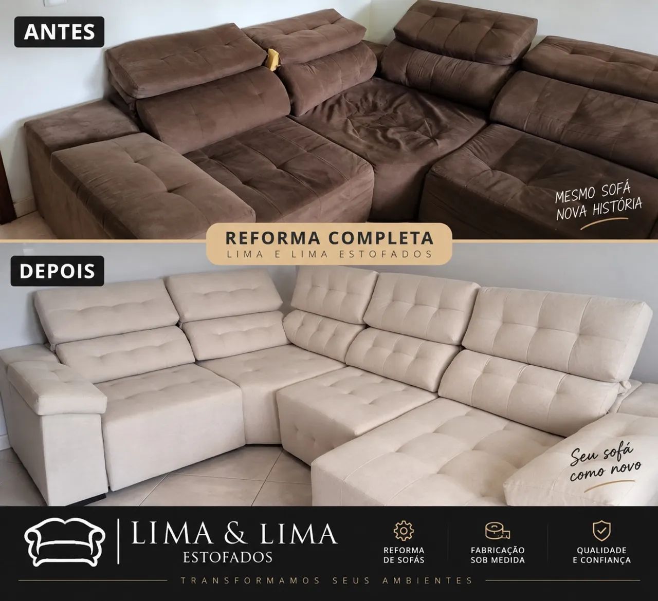 Reforma de sofás e fabricados sob medida  - Foto 3
