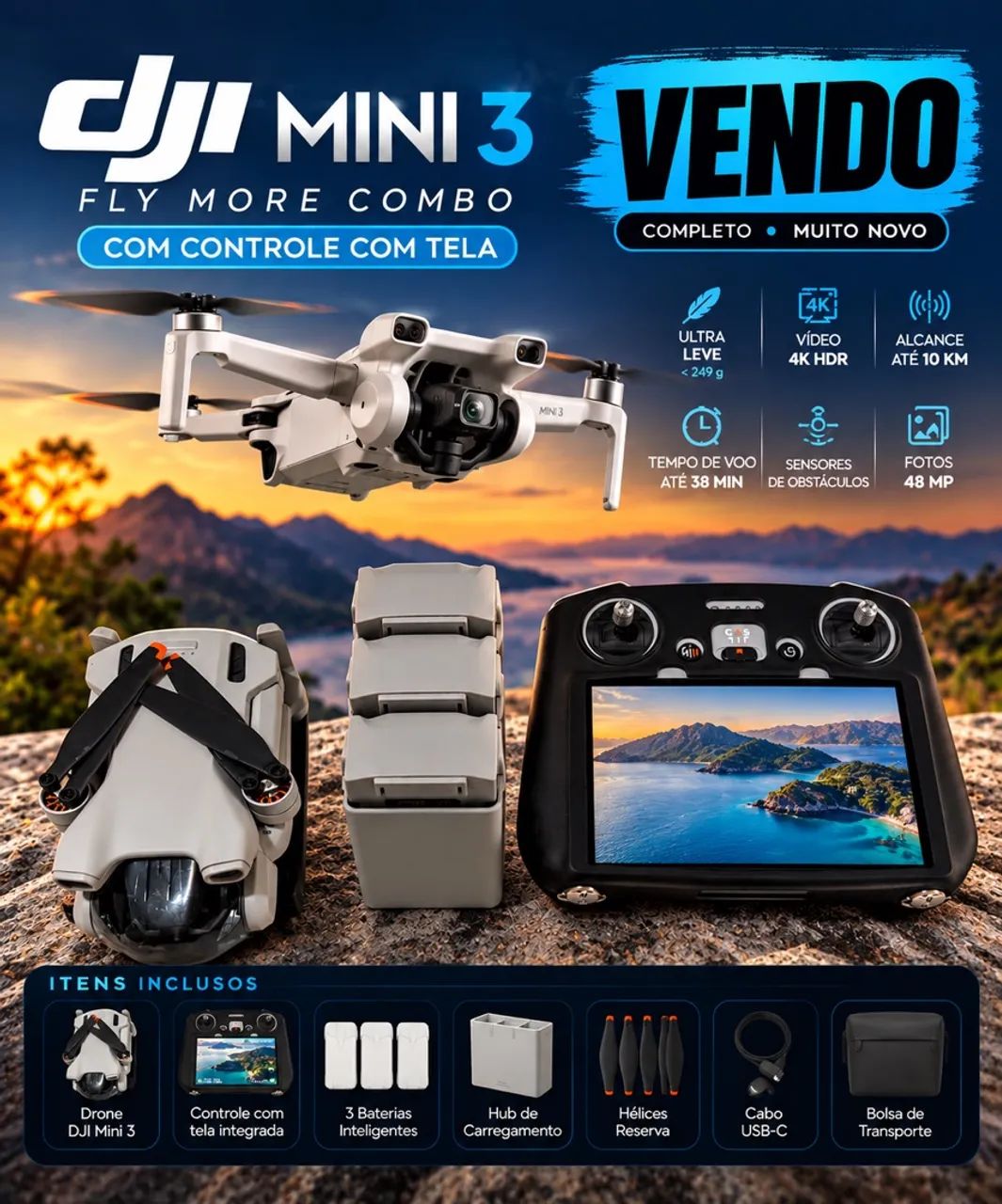 Drone mini 3 Fly 