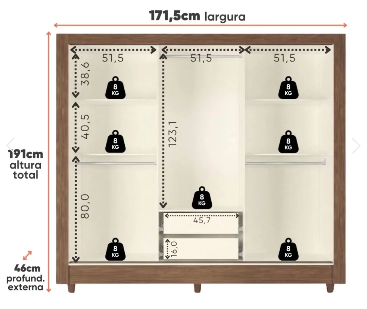 Guarda-roupa NOVO - Foto 2