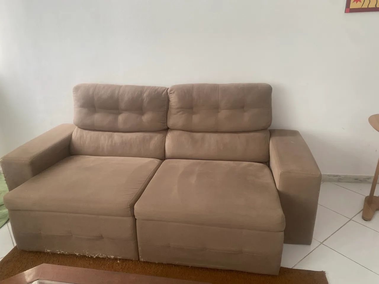 Sofá retrátil - doação  - Foto 4