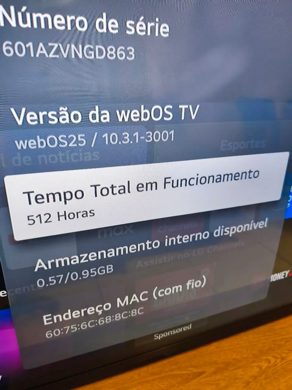 TV LG Qned 55`` 2 meses de uso - Foto 2