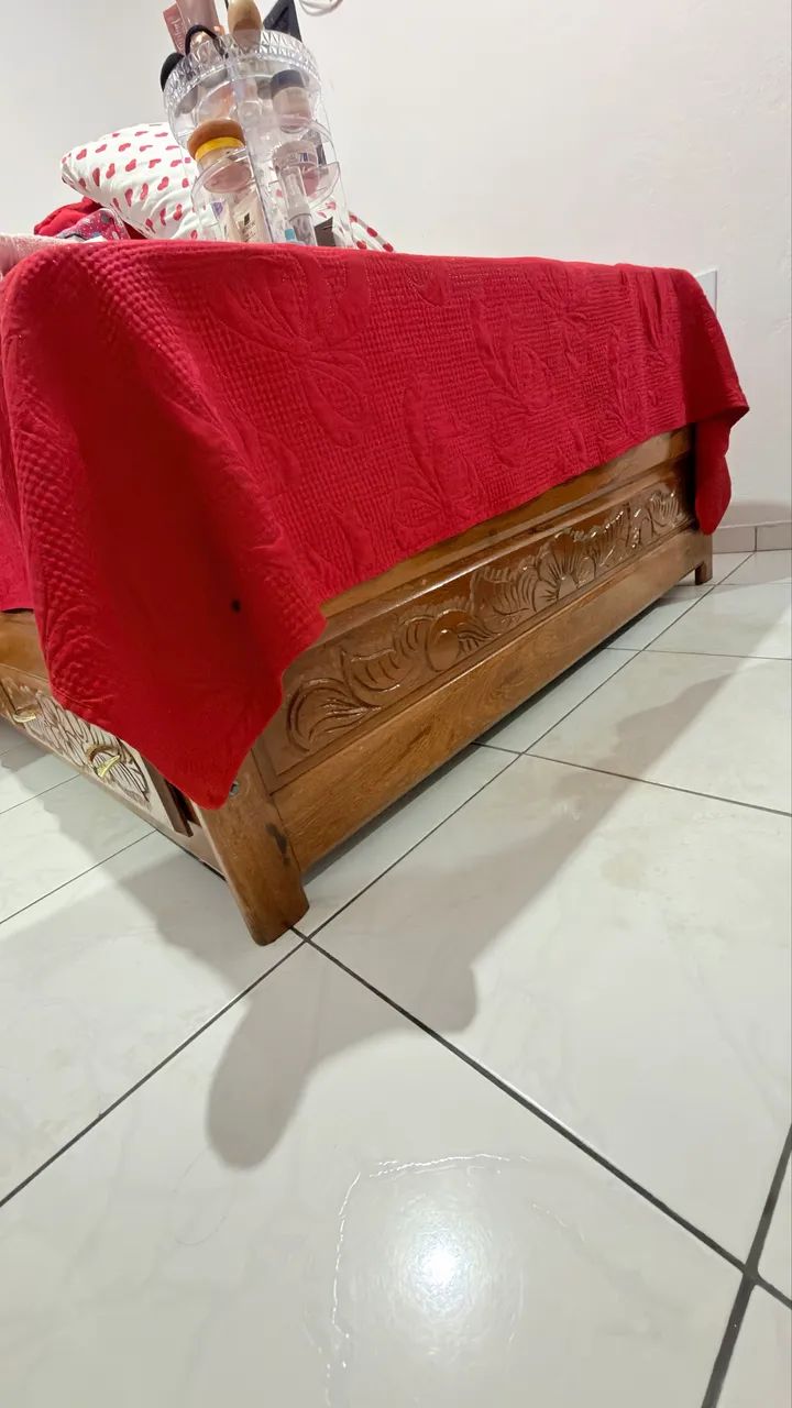 Vendo cama de madeira original  - Foto 5