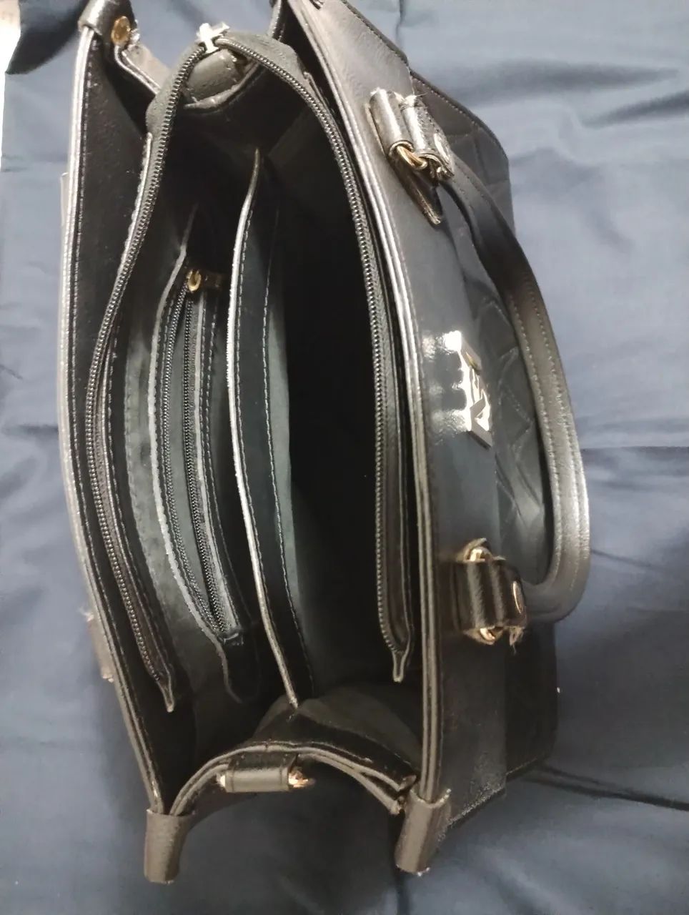 Bolsa preta Mônica Sanches  - Foto 3