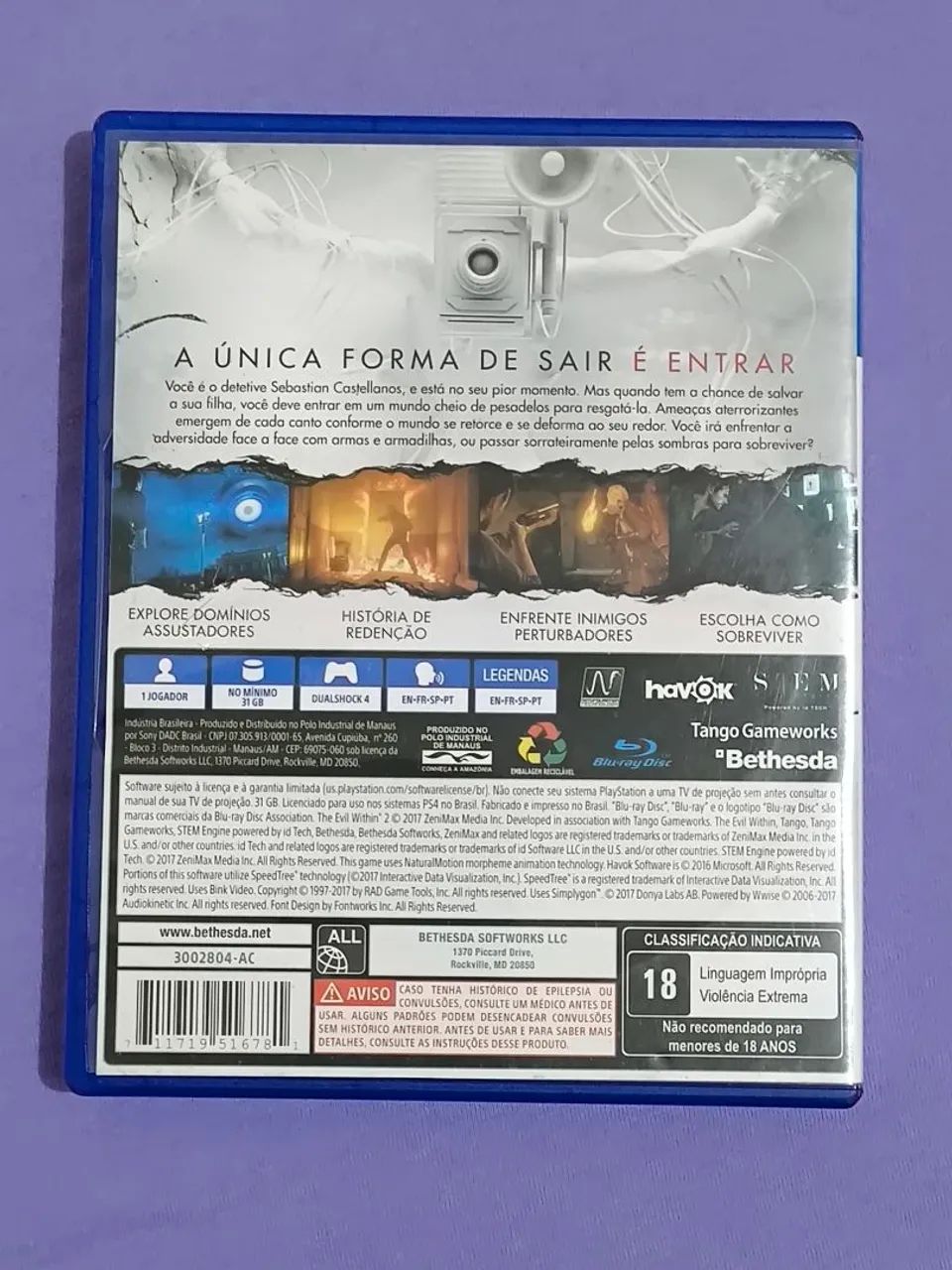 CD The Evil Within 2 PS4 Jogo Original (leia a descrição ) - Foto 2