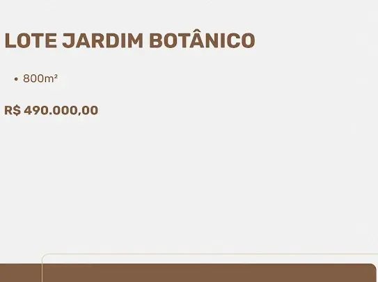Jardim Botânico | Lote de 800 metros de esquina - Foto 2