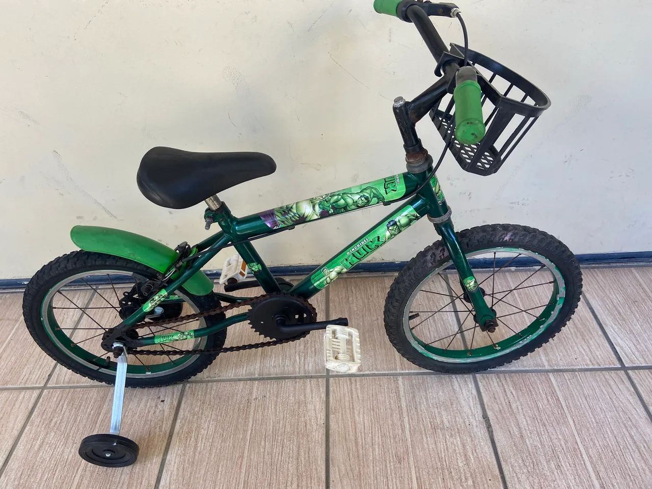 Bicicleta Infantil aro 16 do Hulk
