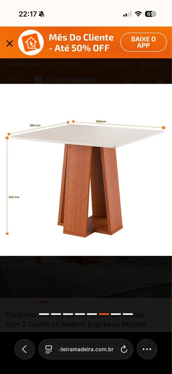 Mesa 2 lugares - Foto 3