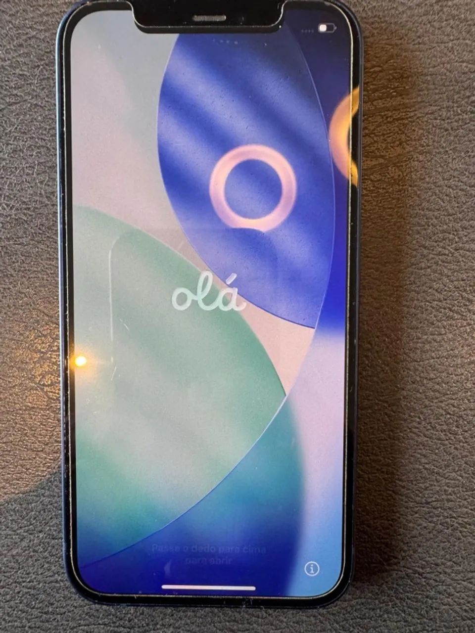 iPhone 12 Azul Impecável na caixa. Capa, película e 2 cabos lightning extras!!! - Foto 2