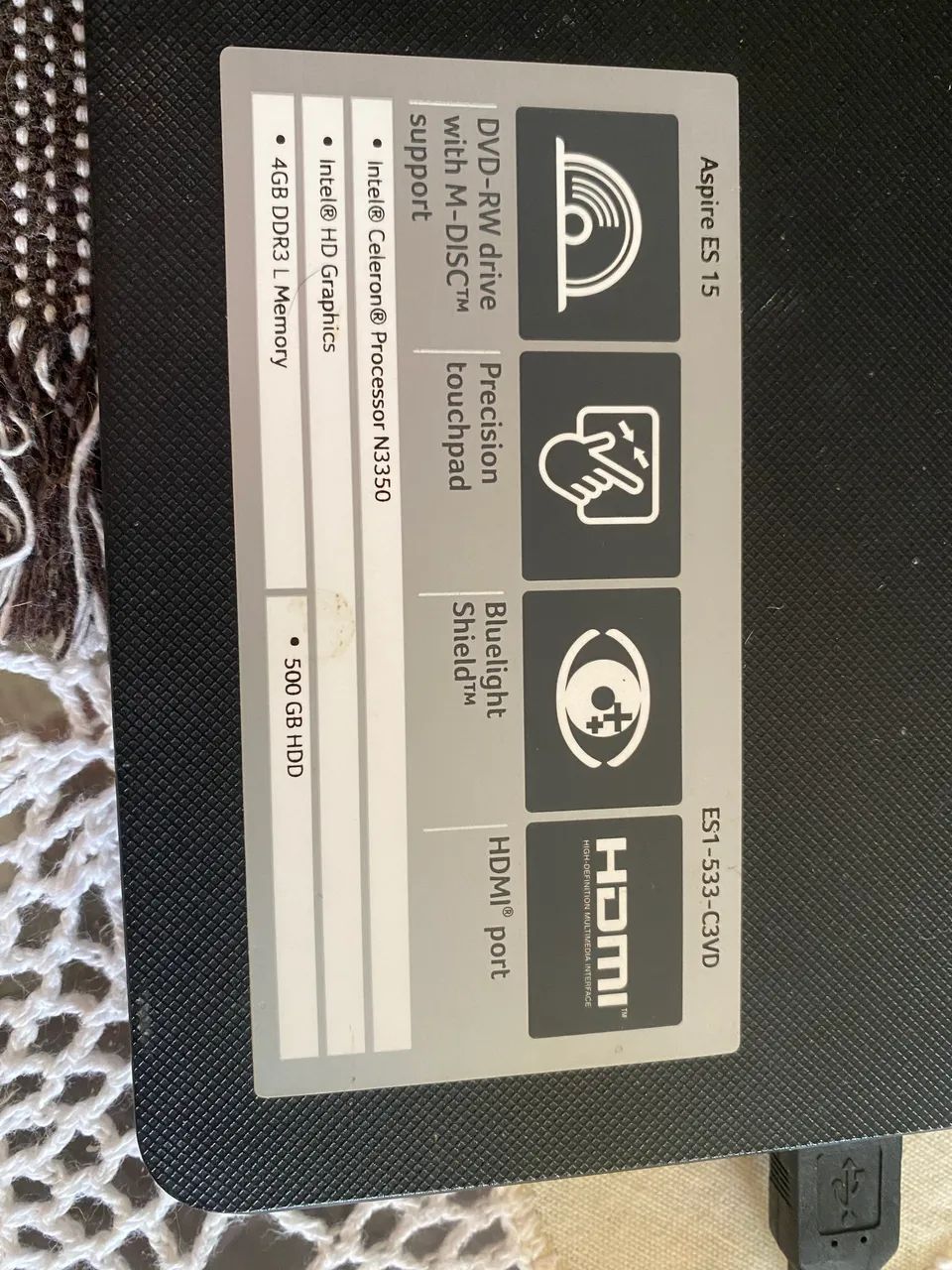 Notebook Aspire ES 15 - Foto 3